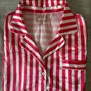 Show Me Your MuMu Red and White Striped Set